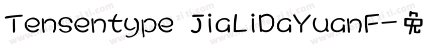 Tensentype JiaLiDaYuanF字体转换